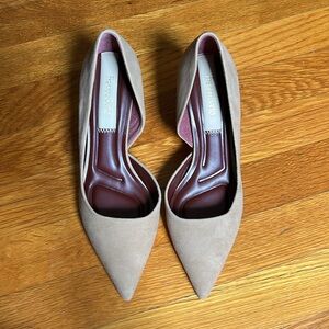 Franco Sarto size 6 Taupe Heel, Suede